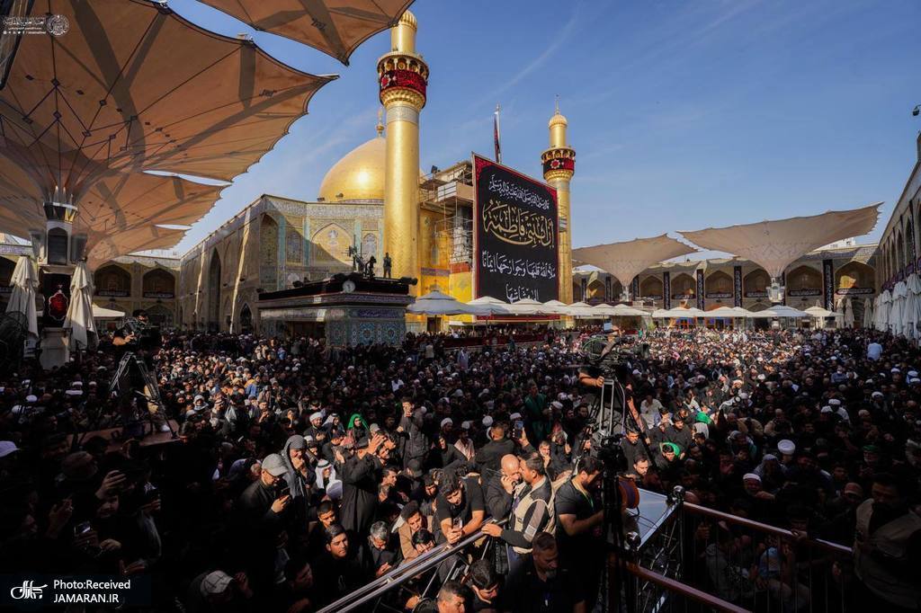📸 مراسم عزاداری شهادت حضرت فاطمه (س) در حرم امام علی (ع)