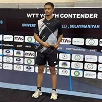 قهرمانی تنیسور قمی در رقابتهای تنیس روی میز زیر ۱۷ سال سلیمانیه عراق