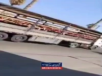 جابجایی دانشآموزان یک مدرسه در جهرم با کامیون کانتینردار