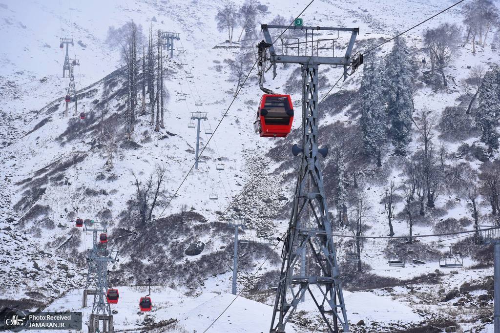 بارش برف تازه در کشمیر هند