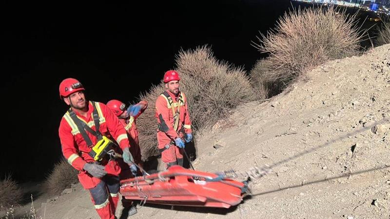 سقوط جوان ۱۸ ساله به دره در جاده وردیج / نجات معجزه‌آسای راکب موتورسیکلت