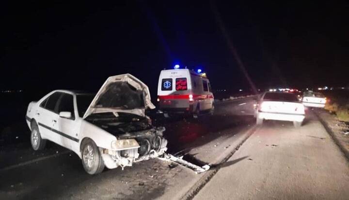 تصادف ۲ پراید در محور باغملک – میداود با ۵ مصدوم