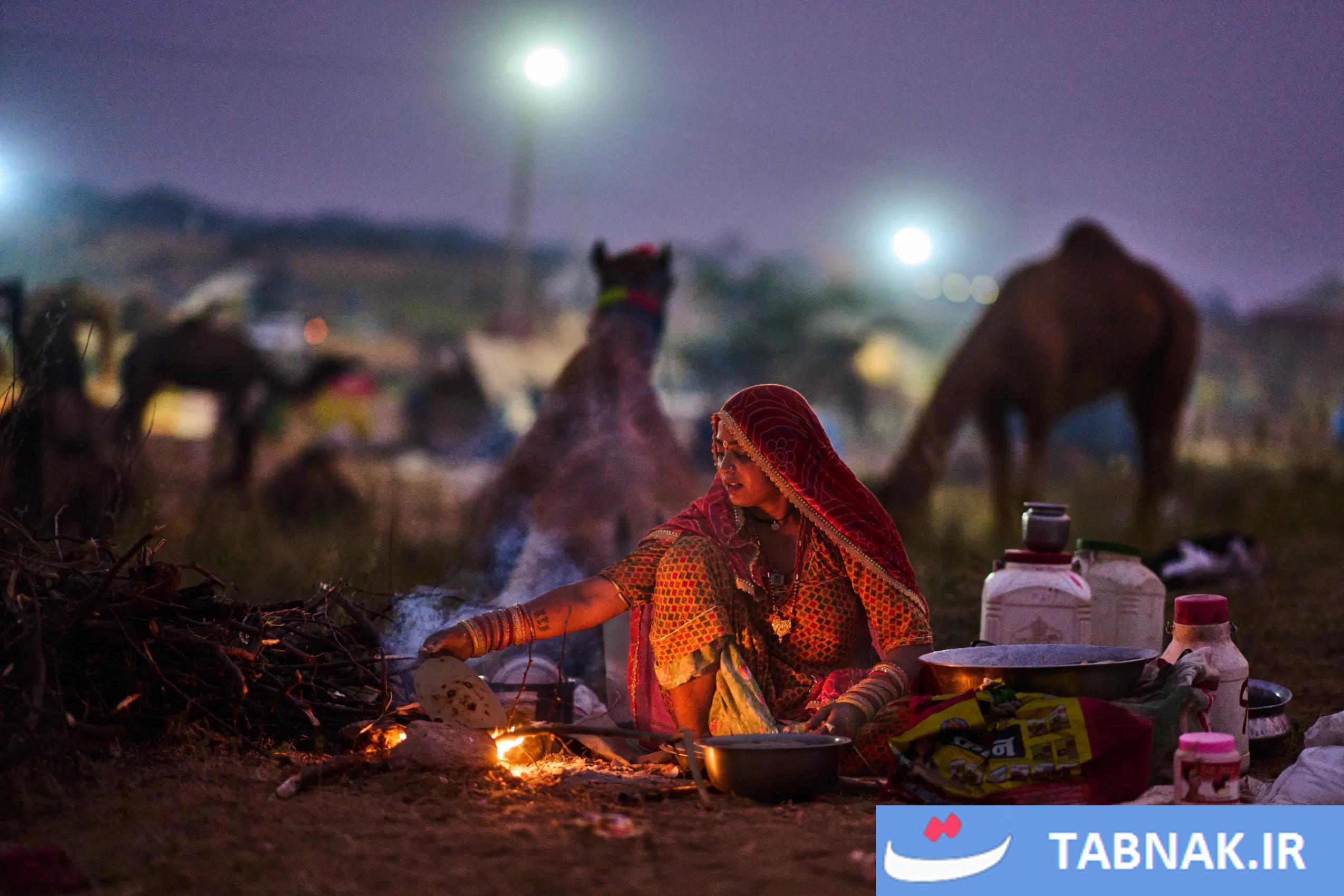 جشنواره شتر در شهر صحرایی پوشکارِ هند
