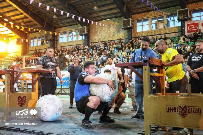 مسابقات قویترین مردان ایران در ملایر