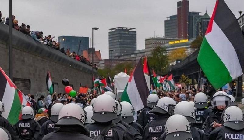 هامبورگیها در حمایت از ساکنان غزه به خیابان آمدند