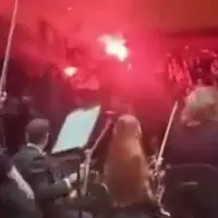 برهم خوردن ارکستر فیلارمونیک رژیم صهیونیستی توسط حامیان فلسطینی