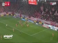 گل اول یونیون برلین توسط دنیلیو دوئخی در دقیقه 27__یونیون برلین 1 - بایرن مونیخ 0