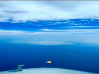 فرود زیبا در کیش