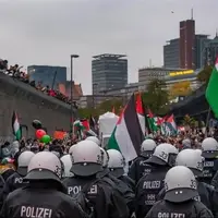 هامبورگی‌ها در حمایت از ساکنان غزه به خیابان آمدند