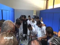 صحبتهای انگیزشی حسین طیبی در رختکن قبل از بازی با تاجیکستان