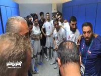 صحبتهای انگیزشی وحید شمسایی داخل رختکن قبل از بازی با تاجیکستان