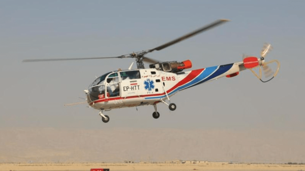 پرواز اورژانس هوایی قزوین برای انتقال بیمار دچار سکته مغزی