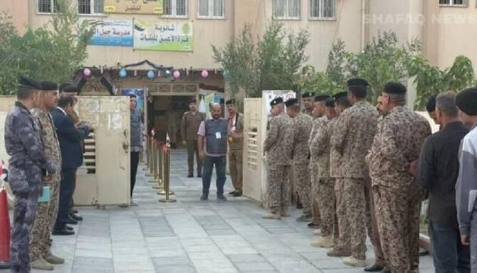 نخستین دور رأی‌گیری در انتخابات پارلمانی عراق به روایت تصویر