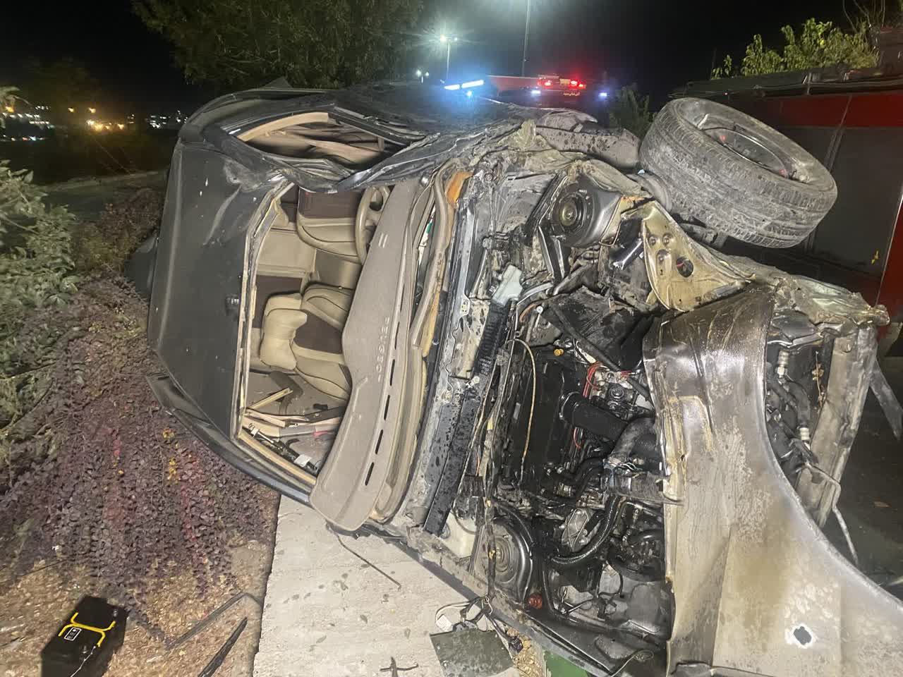 واژگونی خودرو در بلوار نماز مشهد