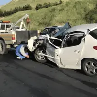 واژگونی پژو در آزادراه قزوین - کرج؛ سرنشین جان باخت