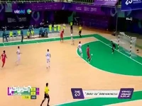 گل چهارم فوتسال ایران به ازبکستان توسط علی خلیلوند