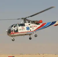 پرواز اورژانس هوایی قزوین برای انتقال بیمار دچار سکته مغزی