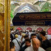 حال‌و‌هوای حرم مطهر علوی در روز زیارتی آن حضرت