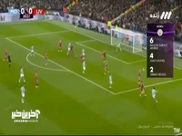گل اول منچسترسیتی به لیورپول توسط ارلینگ هالند در دقیقه 29