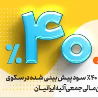 ۴۰٪ سود پیش‌بینی‌شده با ضمانتنامه بانک ملی ایران، با سرمایه‌گذاری آتیه ایرانیان