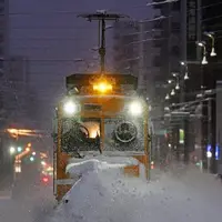 تصویری دیدنی از بارش برف پاییزی در شمال ژاپن