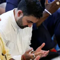 حضور شهردار جدید نیویورک در نماز جمعه 