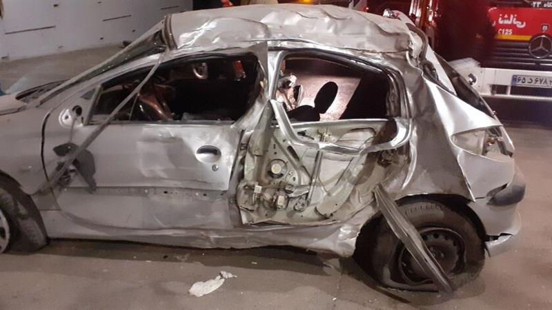 مرگ‌ راننده ۲۰۶ در اتوبان شهید صیادشیرازی