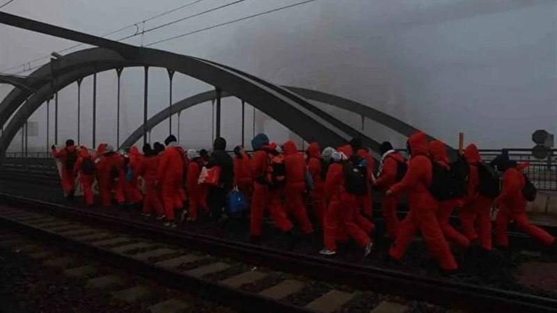 مخالفان صادرات سلاح به تلآویو در آلمان مسیر قطار را بستند