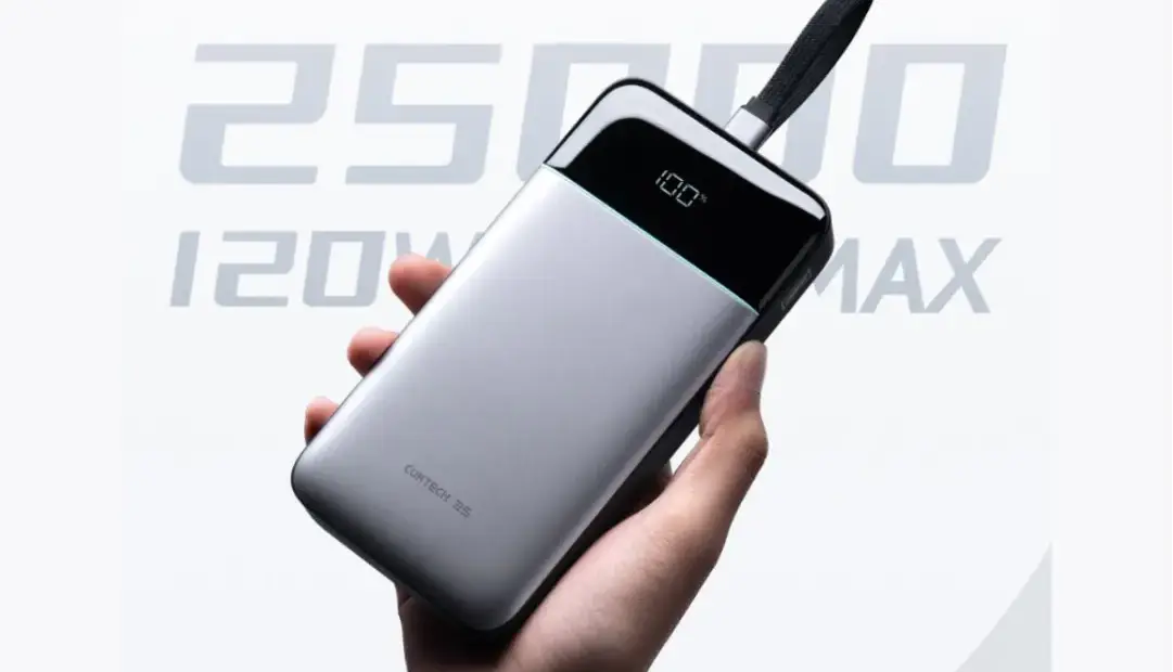 این پاوربانک اقتصادی ۲۵۰۰ میلیآمپرساعتی، شارژ ۱۲۰ وات دارد