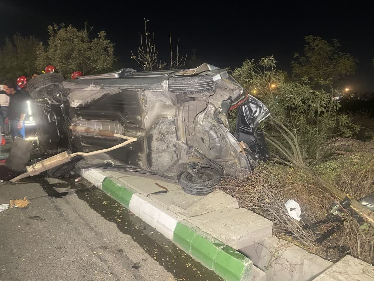 واژگونی خودرو در بلوار نماز مشهد