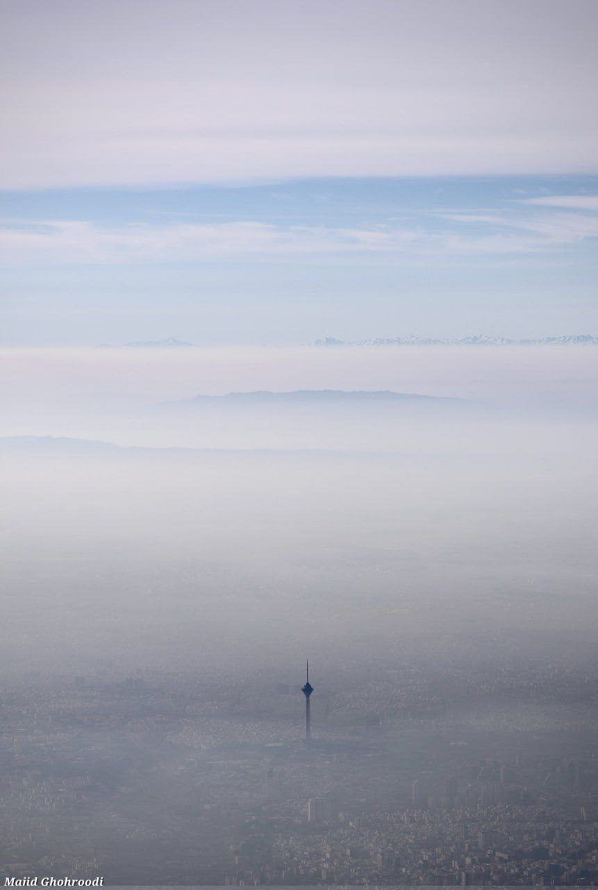 تصویری از تهران آلوده!