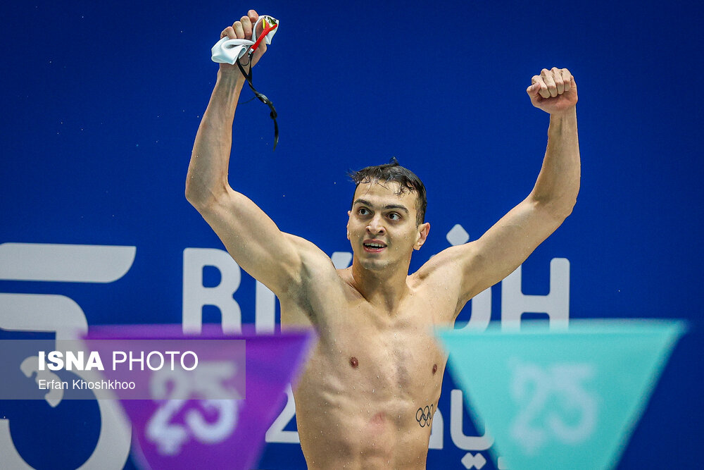 عکس/ بازی‌های کشورهای اسلامی ۲۰۲۵ ریاض؛ مسابقات شنای مردان