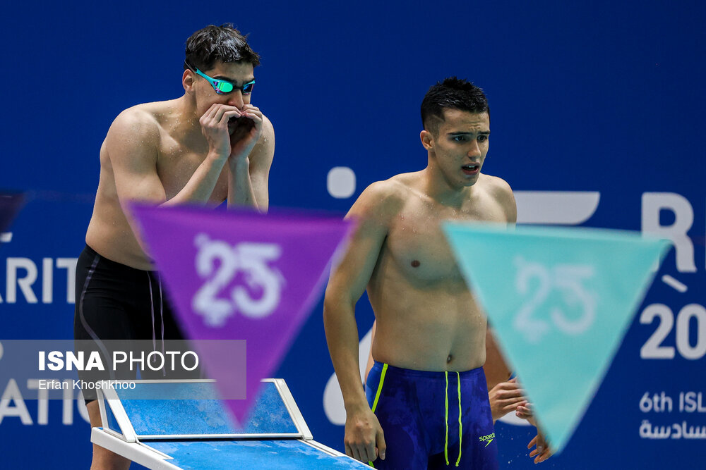 عکس/ بازی‌های کشورهای اسلامی ۲۰۲۵ ریاض؛ مسابقات شنای مردان