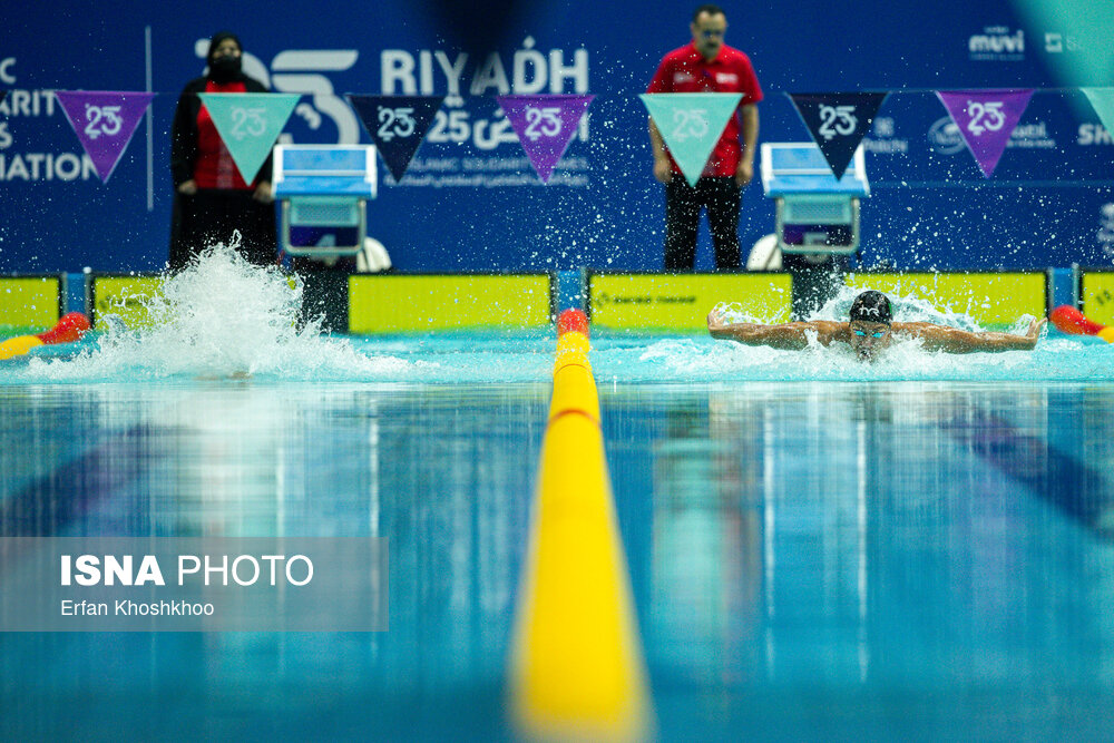 عکس/ بازی‌های کشورهای اسلامی ۲۰۲۵ ریاض؛ مسابقات شنای مردان