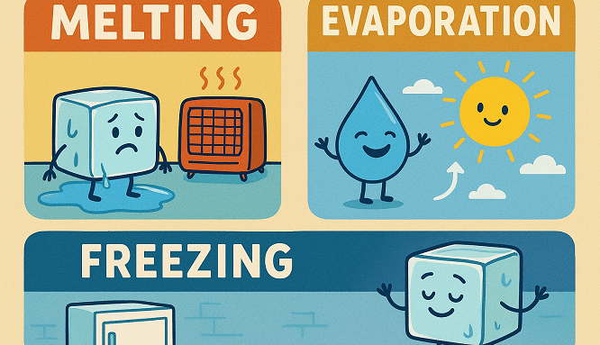 ماجراجویی‌های آب: از یخ تا بخار!