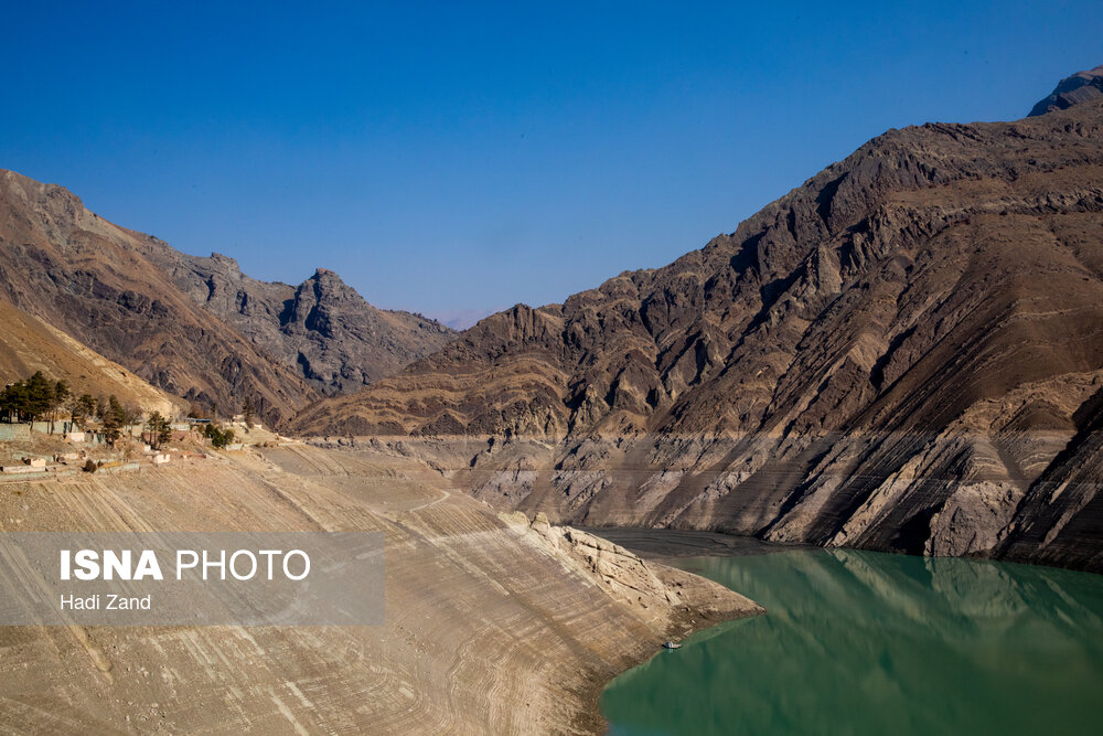 وضعیت سد امیرکبیر  ۱۹ آبان