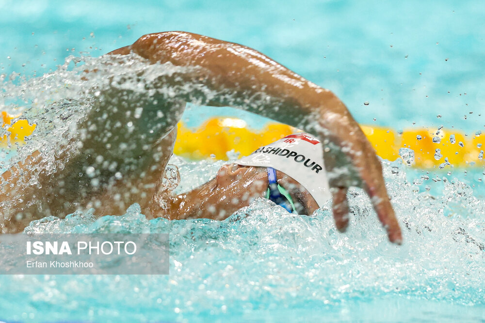 عکس/ بازی‌های کشورهای اسلامی ۲۰۲۵ ریاض؛ مسابقات شنای مردان