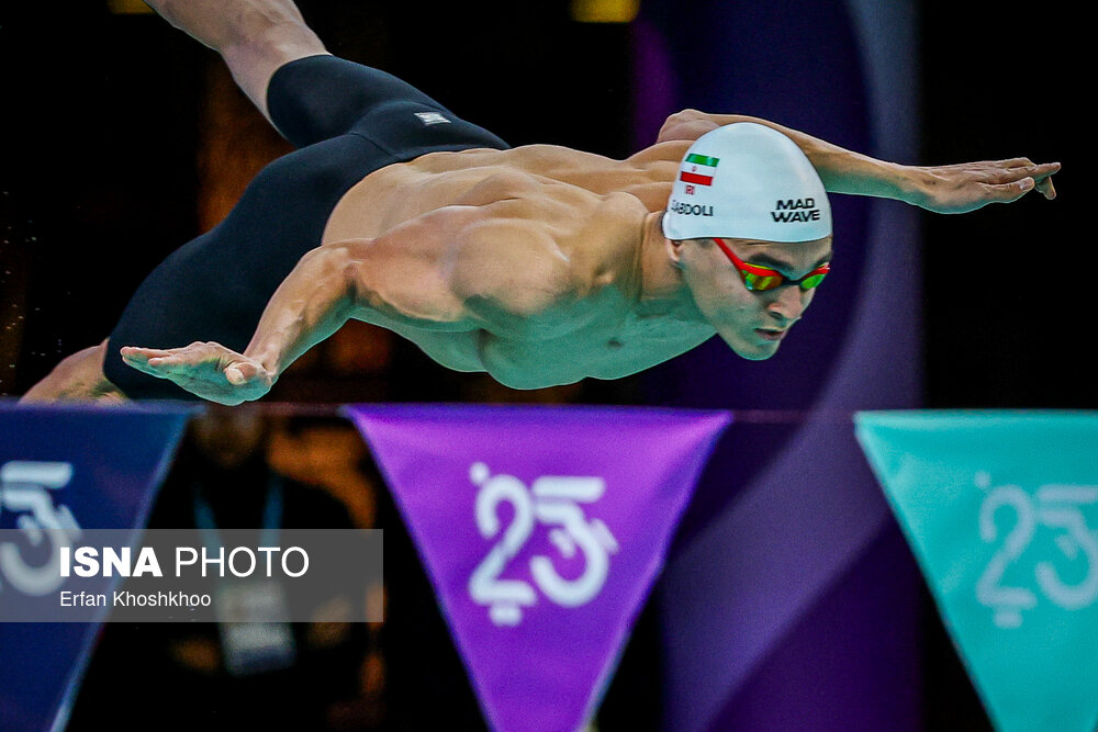 عکس/ بازی‌های کشورهای اسلامی ۲۰۲۵ ریاض؛ مسابقات شنای مردان