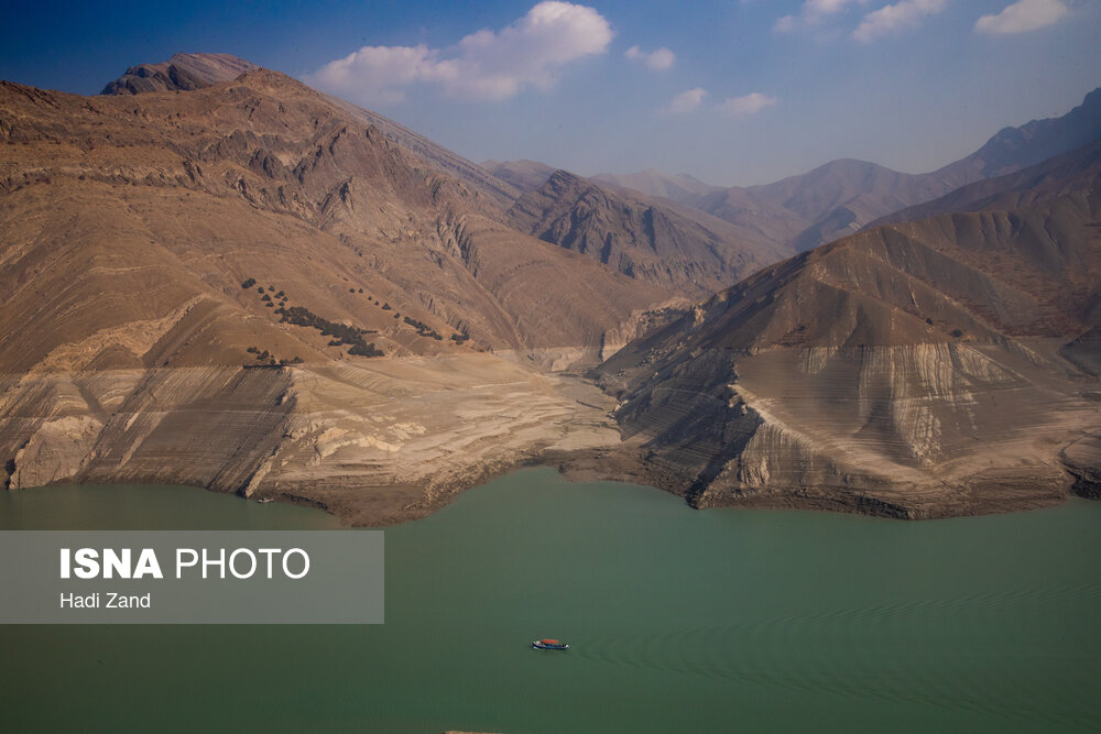 وضعیت سد امیرکبیر  ۱۹ آبان