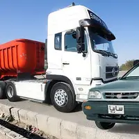 پراید تریلی رو بکسل کرده !!!