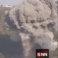 تصویری از لحظه حمله اسرائیل به لبنان 