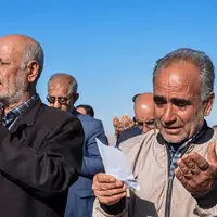 اقامه با شکوه نماز طلب باران در بجنورد