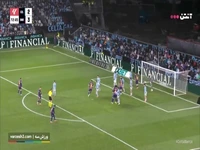 گل چهارم بارسلونا به سلتاویگو توسط لواندوفسکی