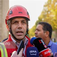 آتش‌سوزی در ساختمان در حال ساخت در غرب تهران/ سقوط دو کارگر از پشت‌بام حین فرار از حادثه