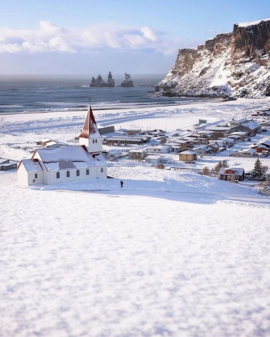 تصاویری از طبیعت برفی ایسلند 