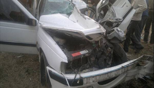 برخورد پژو ۴۰۵ با گاردریل در محور شوش - اهواز ۵ مصدوم بر جای گذاشت