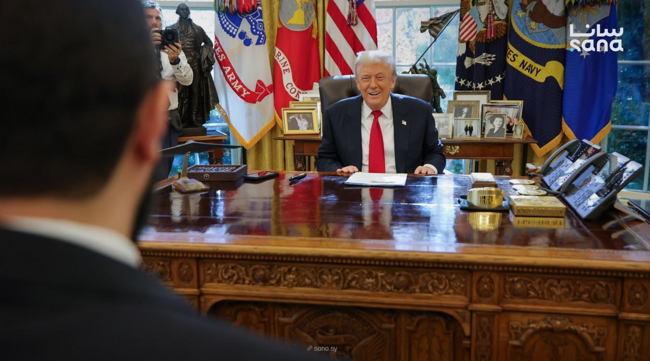 عکس/تصاویر خبرگزاری دولتی سوریه از دیدار الجولانی با ترامپ