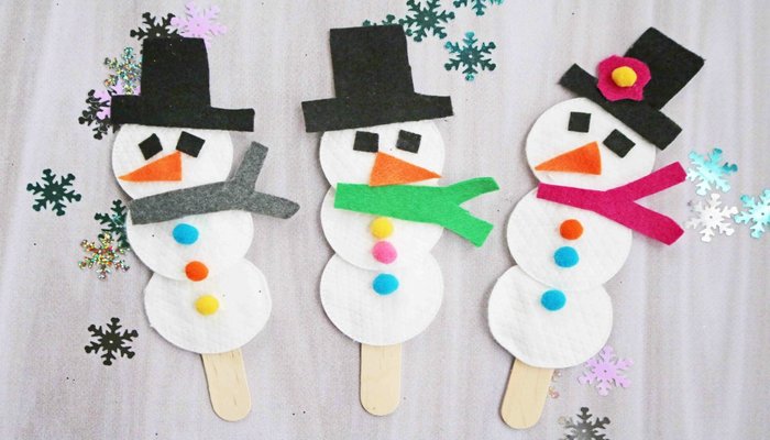 کاردستی های زمستانی،،ساده و زیبا