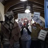 تظاهرات دانشجویان دانشگاه اوکلاهوما در حمایت از فلسطین