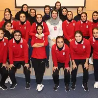 حضور بازیگر تلویزیون در تمرین تیم ملی فوتسال بانوان